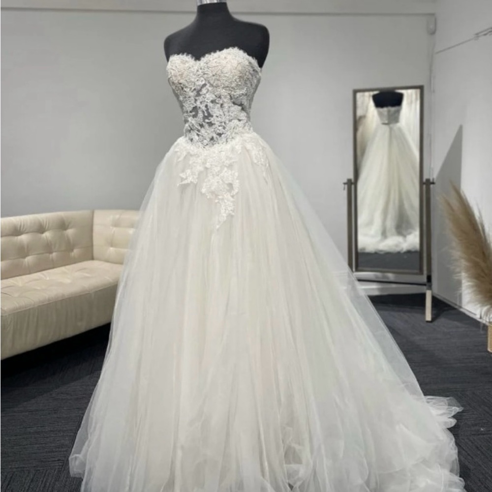 Pronovias Strapless Gown
